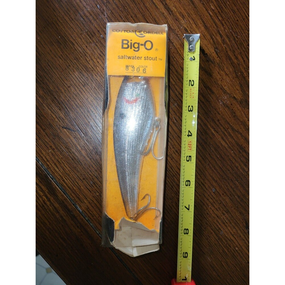 Vtg Cotton Cordell Big O Saltwater Stout 6" Fishing Lure NIB 8306 Hot Springs AR